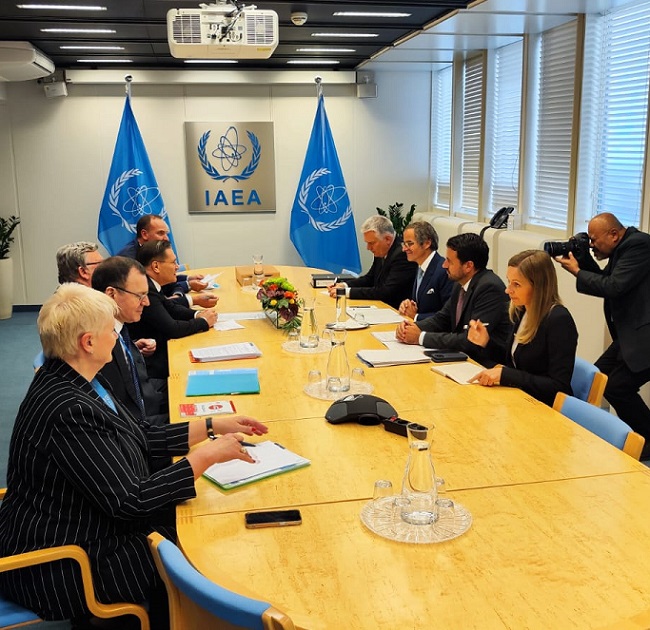  ROSATOM Director General Aleksey Likhachev and IAEA Director General Rafael Grossi meet in Vienna